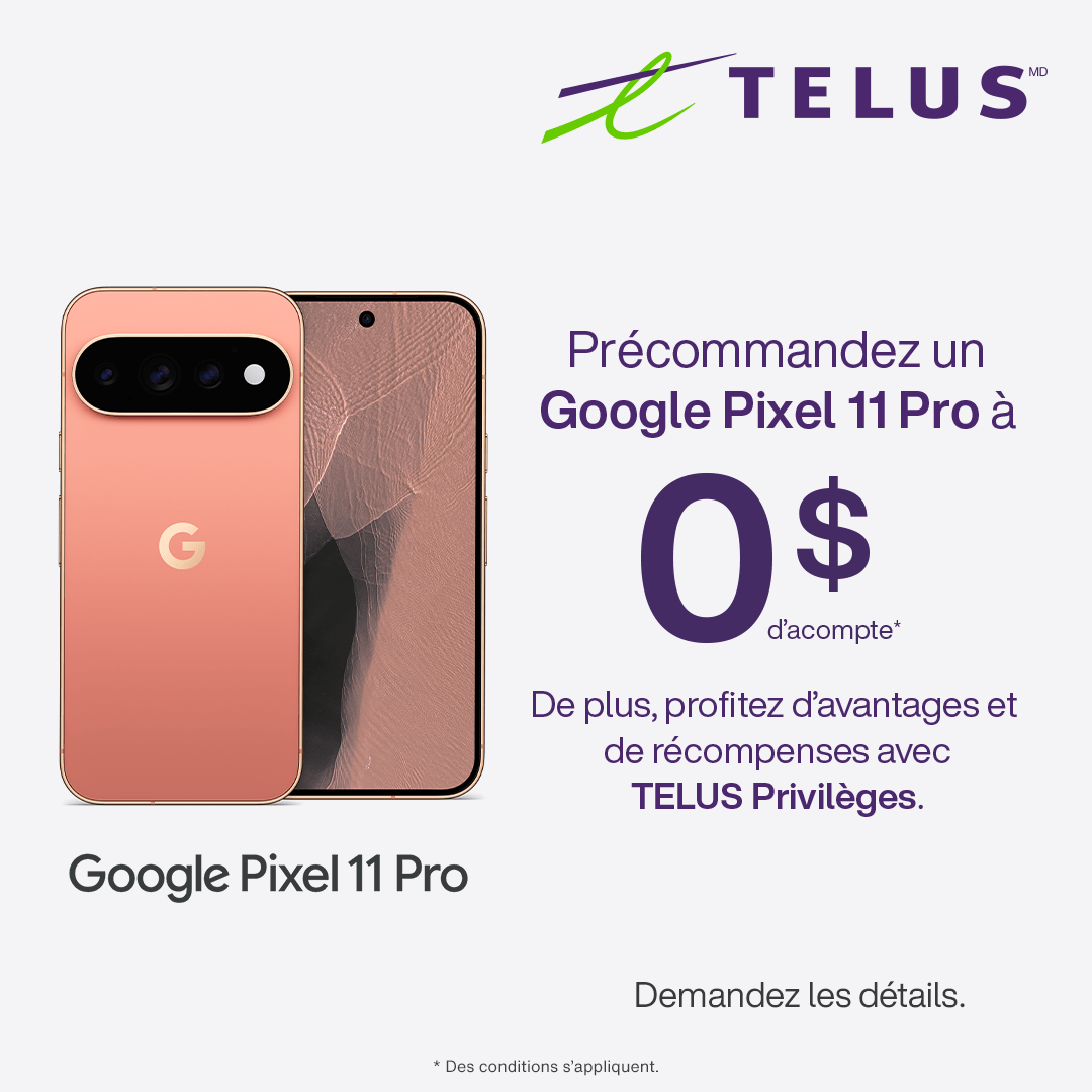 Précommande Google Pixel 1 Pro 0$ d'acompte